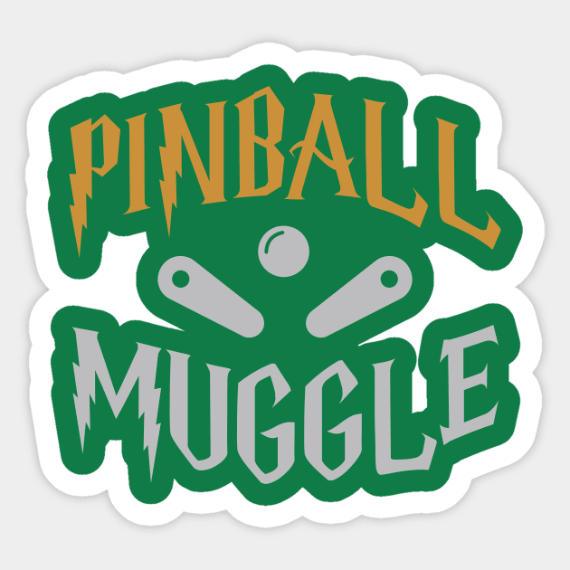 Pinball Muggle Sticker by Vault Emporium